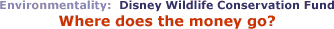 Environmentality: Disney Wildlife Conservation Fund: Where Does the Money Go?