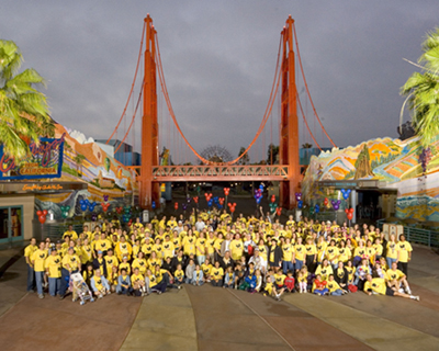 Disney VoluntEARS Walk Team Members for the CHOC/Disneyland Resort Walk in the Park