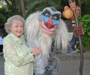Betty White and Rafiki