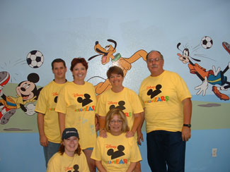Disney VoluntEARS at the newly enhanced San Diego USO Center
