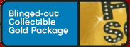 Blinged-out Collectible Gold Package