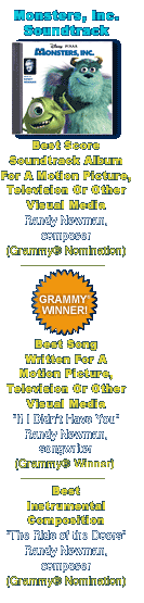 Monsters, Inc. Soundtrack - Grammy Winner