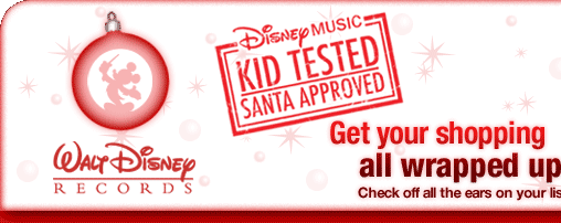 Disney Music - Kid Tested, Santa Approved - Get your shopping all wrapped up. Check off all the ears on your list!