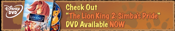 Check out 'The Lion King 2: Simba's Pride' DVD Available NOW
