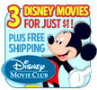 3 Disney Movies For $1.99 Each!