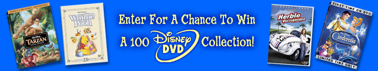 Enter For A Chance To Win A 100 Disney DVD Collection!