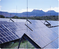 Array of solar panels