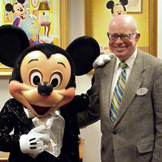 Disney Archivist Dave Smith and a special friend.