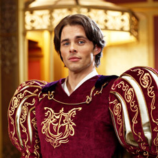 James Marsden in full princely regalia.