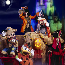 Cuddly Disney Characters ensure Halloween fun without the fright at Mickey's Not-So-Scary Halloween Party.
