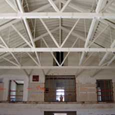 The interior of the Archives building.