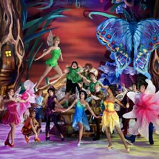 Tink and her Fairy friends in Pixie Hollow
