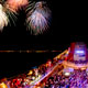 Fireworks display, courtesy the Disney Wonder