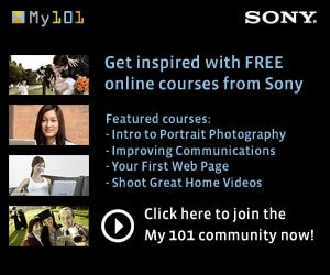 Get inspired with FREE online courses from Sony.