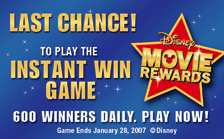 Last chance to play the Instant Win Game! 600 winners daily. Play now!  