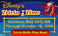 Disney's Trivia Time Game -- Disney Insiders Get 50% Off!