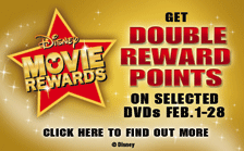 Get double rewards point2 on selected DVDs February 1 - 28.