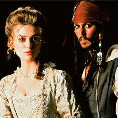 Elizabeth Swann and Jack Sparrow