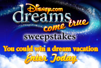 Disney.com Dreams Come True Sweepstakes