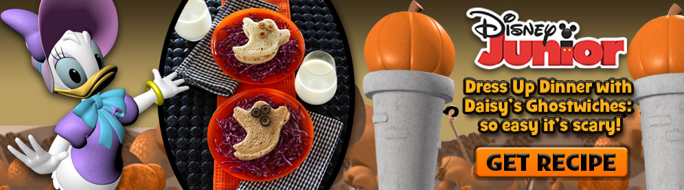 Dress Up Dinner with Daisy's Ghostwiches: so easy it's scary! GET RECIPE