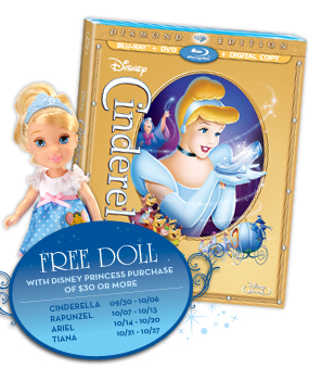 Cinderella Diamond Edition and Free Doll Offer