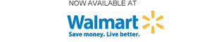 Now available at Walmart