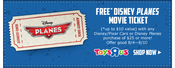 Free Disney Planes Movie Ticket