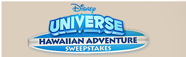 Disney Universe Hawaiian Adventure Sweepstakes