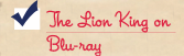 The Lion King on Bluray