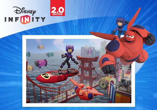 Baymax, the robot star of Big Hero 6,
joins Hiro in Disney Infinity 2.0!