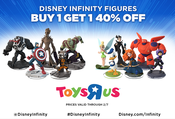 Disney Infinity Figures Buy 1, Get 1 40% Off