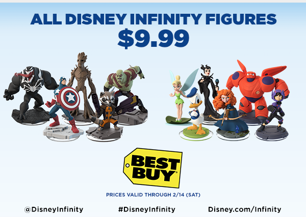 All Disney Infinity Figures are $9.99
