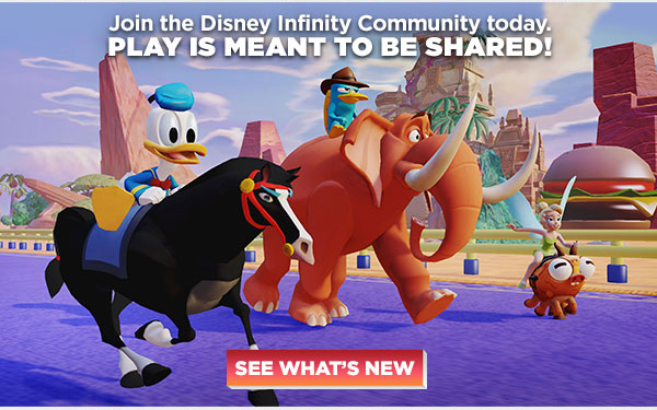 See What's New in the Disney Infinity Community