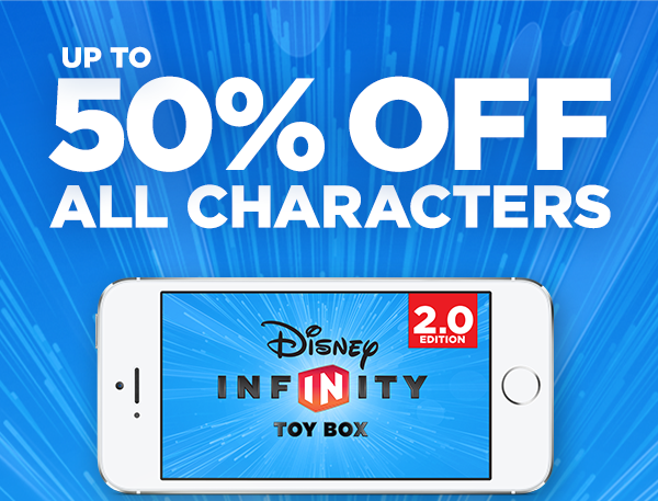 Up to 50% Off Characters!