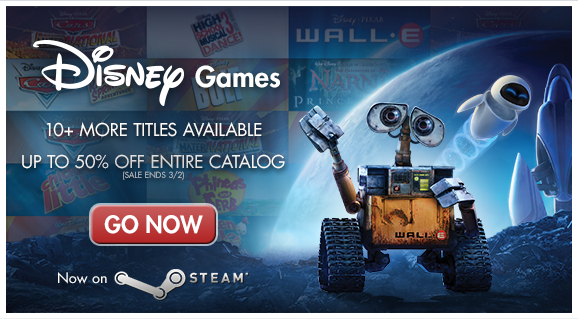 Disney Games is now on Steam™ - get up to 50% off!