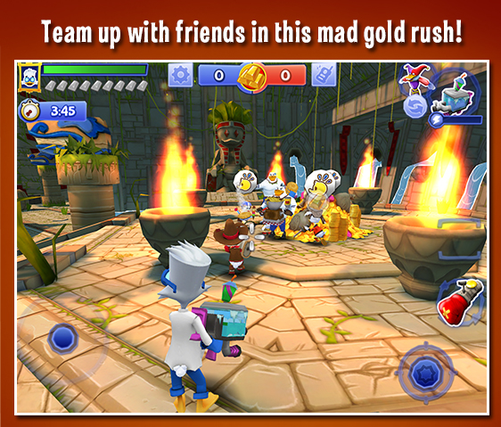 Team up with friends in this mad gold rush!