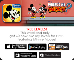 This weekend only – get 40 new Mickey levels for FREE, featuring Minnie Mouse!