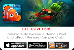 Celebrate Halloween in Nemo’s Reef and attract the rare Vampire Crab! 
