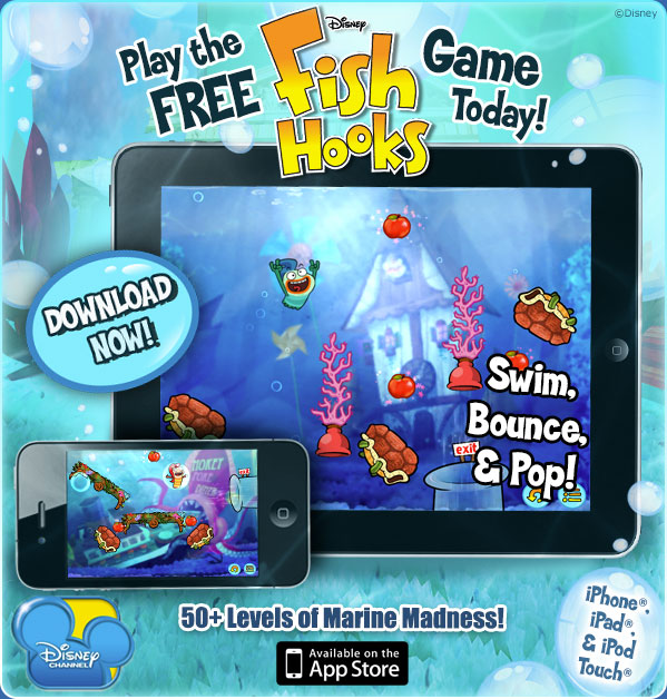 Get the Free Fish Hooks Game app today!