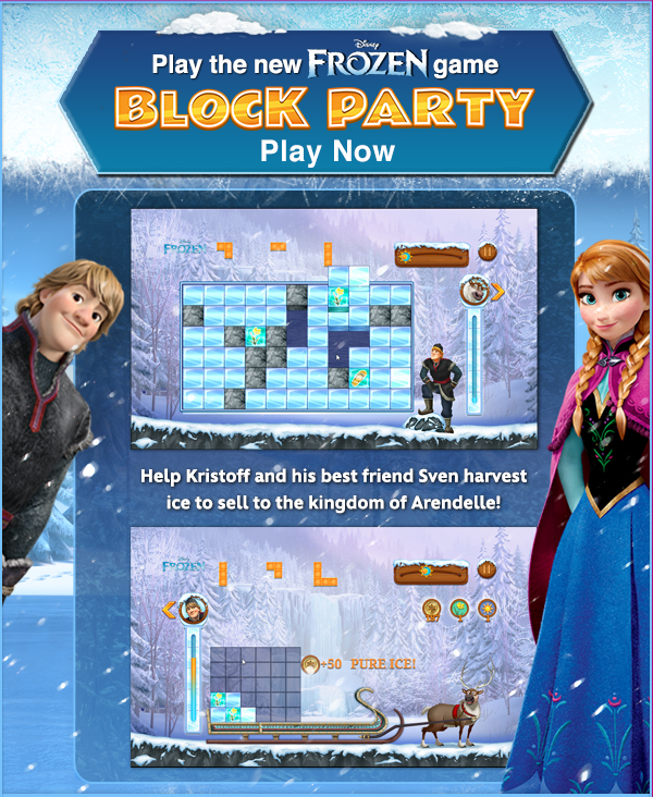 Play the New Frozen Game - Block Party. Play Now