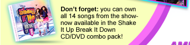 Don't forget: You can own all 14 songs from the show - Now available in the Shale It Up Break It Down CD/DVD combo pack!