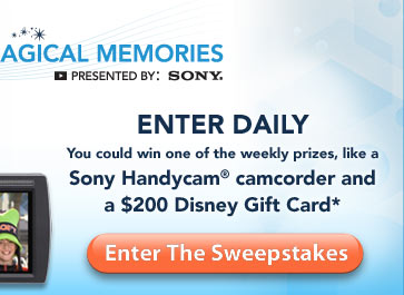 Share Magical Memories Sweepstakes