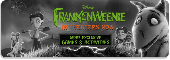 Frankenweenie: More Exclusive Games & Activities