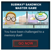 Subway® Sandwich Master Game