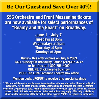 Be Our Guest and save over 40%