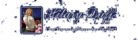 Hilary Duff - Chat Transcript December 20, 2002